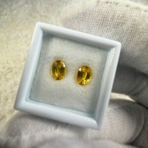 1.90ct Golden Yellow Sapphire Pair